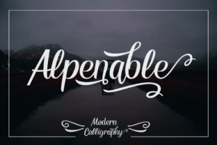 Alpenable: A Premium Display Font for Modern Web Design