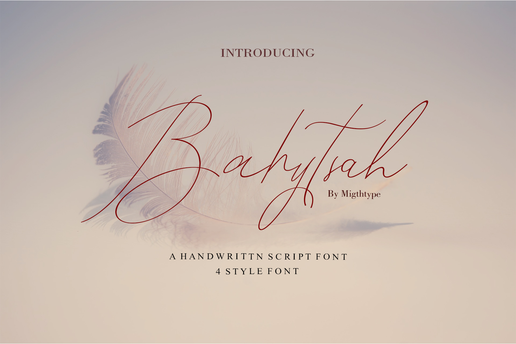 Bahytsah Typeface: A Modern Script for Branding