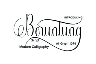 Beruntung Typeface Review: A Script for Elegant Brands