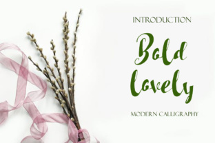 Bold Lovely: A Modern Script Typeface for Editorial Design