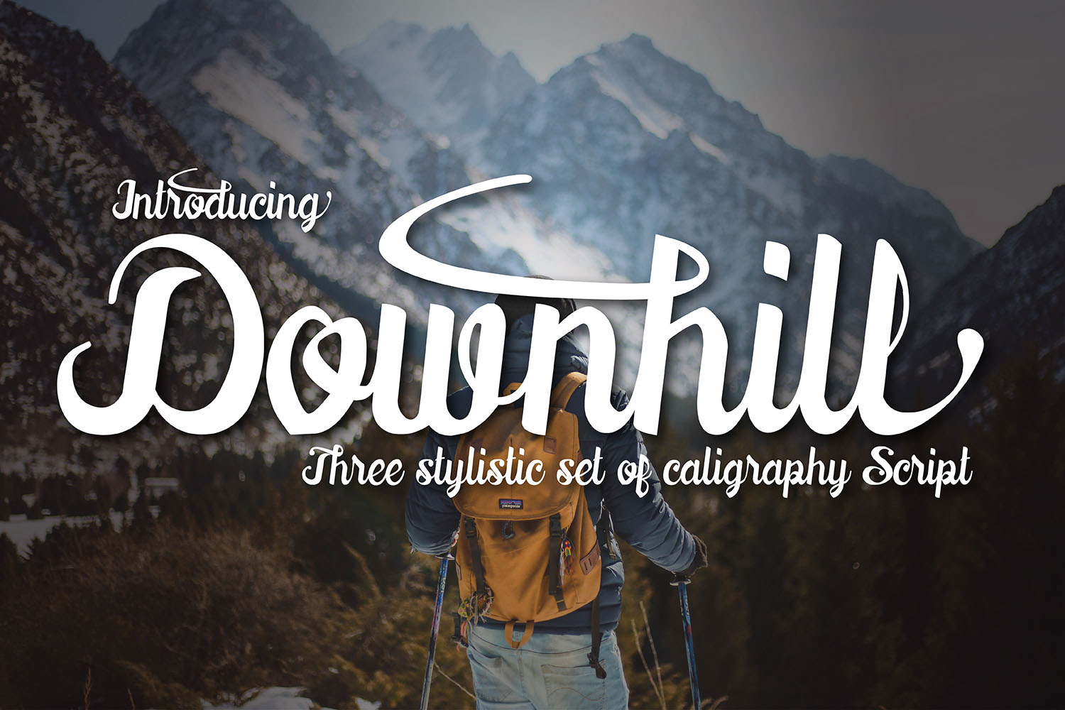 Downhill Font: A Painterly Script for Crafters