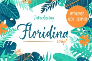 Floridina Font: A Fresh Typeface for Summer Brands