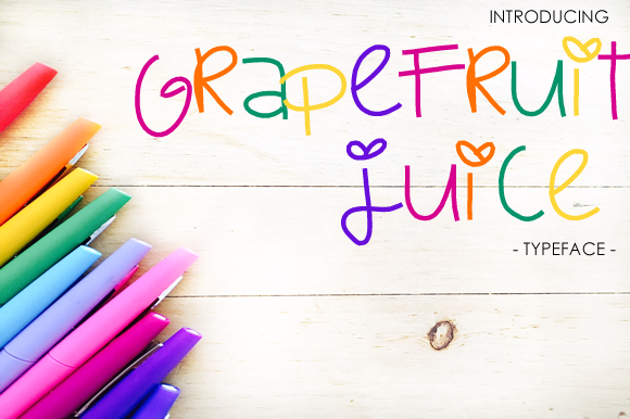 Grapefruit Juice Font for Clear Campaigns