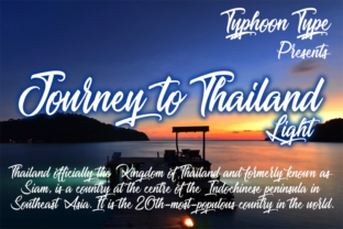 Journey to Thailand Light Font for Web Design