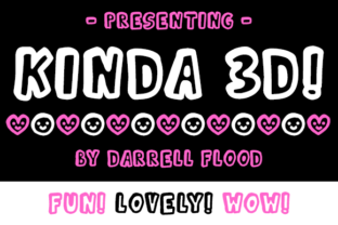 Kinda 3D Font: A Playful Typeface for Branding