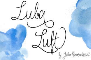 Luba Luft Font: Airy Script for Modern Brands