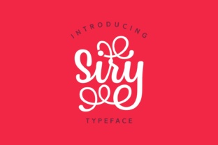 Siry: A Swirly Display Font for Modern Web Design