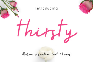 Thirsty: A Handwritten Font for Branding