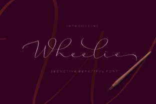 Wheelie Font: Elegant Script for Editorial Design