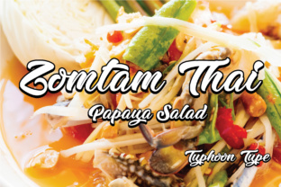 Zomtam Thai: A Bold Script Typeface for Editorial Design